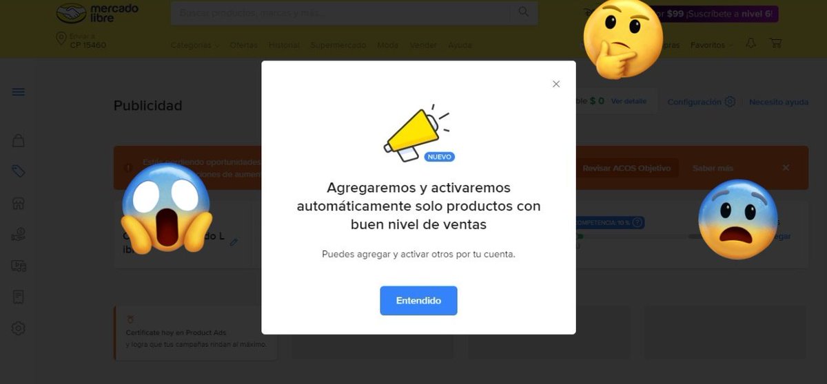 SEAHORSEBABY's tweet photo. 4 me voy al área de publicidad  y sorpresa de bienvenida un pop up avisando que activarán campañas automáticamente! Así sin más sin pedir autorización  sin que te prepares ni con stock nadaaaa  absolutamente arbitrario.pero ahí no acaba la cosa.... https://t.co/ZhWWVmVN3G