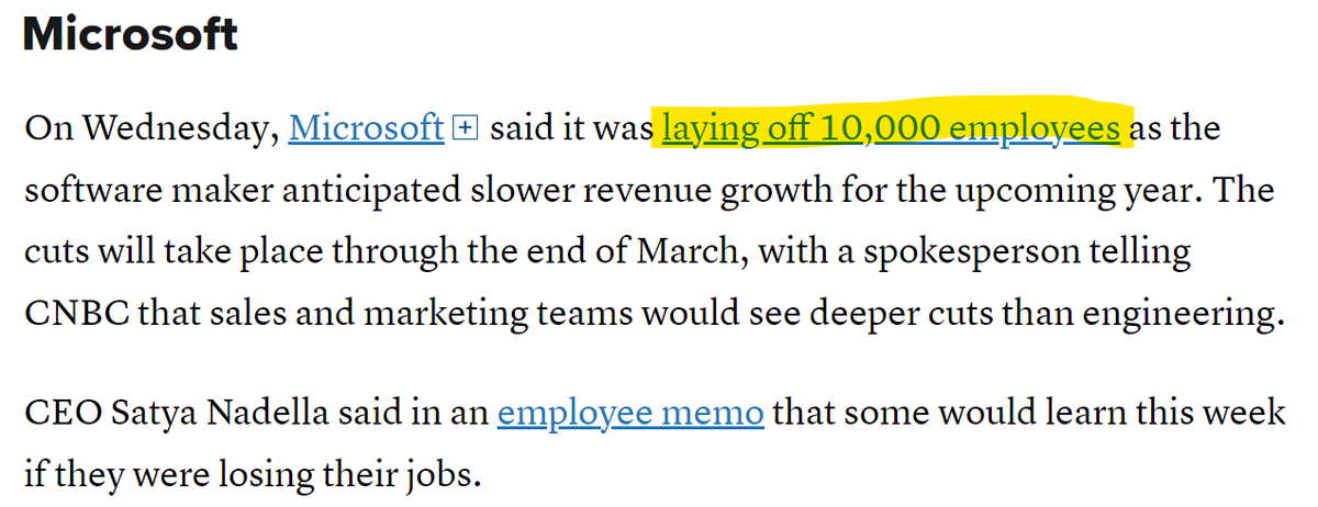 3rd_abraham's tweet photo. The culling is underway. #BigCorps pink slipping 10s of thousands of employees while #JoeBack claims times are great.
Here's just a few🔻 https://t.co/d9D9YkOztY