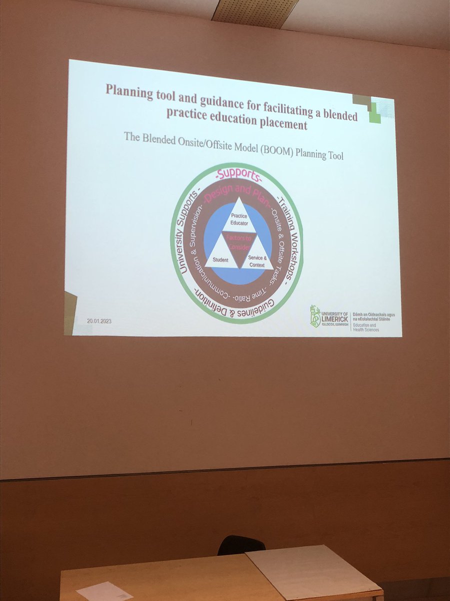 Great research on onsite/offsite teaching presented at #ULPractEd2023