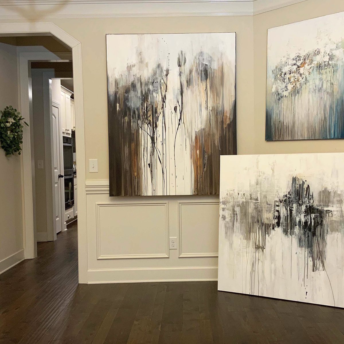 Small sacrifice… using my dining room as a photo studio. Where do you photograph your art? #art #artist #ArtistoftheSummer #ArtistOfTheYear #artistsoninstagram #abstractartwork #abstraction #abstractpainting #painting #interiordesign #Interiors