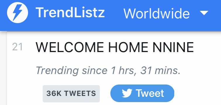 trend4nine (@trend4gqcnine) on Twitter photo KW : WELCOME HOME NNINE
is trending No. 21
On Worldwide 🌐
#นายท่านกรชิต #INTO1Nine
<a href="/into1_official_/">INTO1</a> <a href="/InsightArtistTH/">InsightArtistTH</a> <a href="/InsightTH/">Insight Entertainment</a> KW : WELCOME HOME NNINE
is trending No. 21
On Worldwide 🌐
#นายท่านกรชิต #INTO1Nine
<a href="/into1_official_/">INTO1</a> <a href="/InsightArtistTH/">InsightArtistTH</a> <a href="/InsightTH/">Insight Entertainment</a>