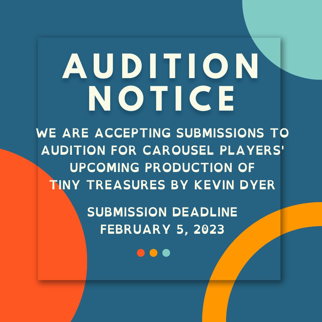 Tiny Treasures is a play for two actors about a young caregiver who is trying to balance school, a social life, and his health with the demands of taking care of his mother and sister. This production will tour to southern Ontario schools.
Full details at carouselplayers.com/create/#actors