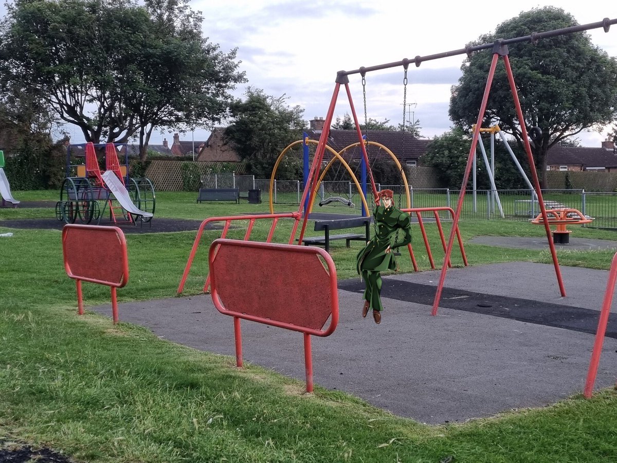 dreaminganewera's tweet image. I'm on the swing it's pretty fun! The sun is setting I'm sure that's not important though.