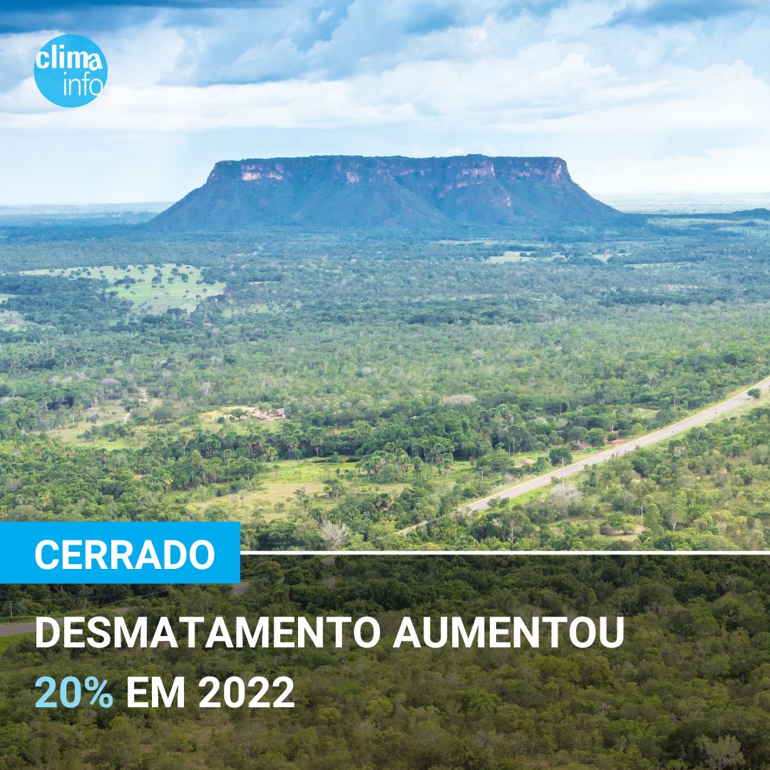 ClimaInfoNews's tweet photo. Houve uma “corrida” dos desmatadores depois da derrota eleitoral de Bolsonaro para desmatar o que fosse possível antes da troca de governo. #SOSCerrado
https://t.co/lSr8kzWILH https://t.co/m62RYuAQZ4