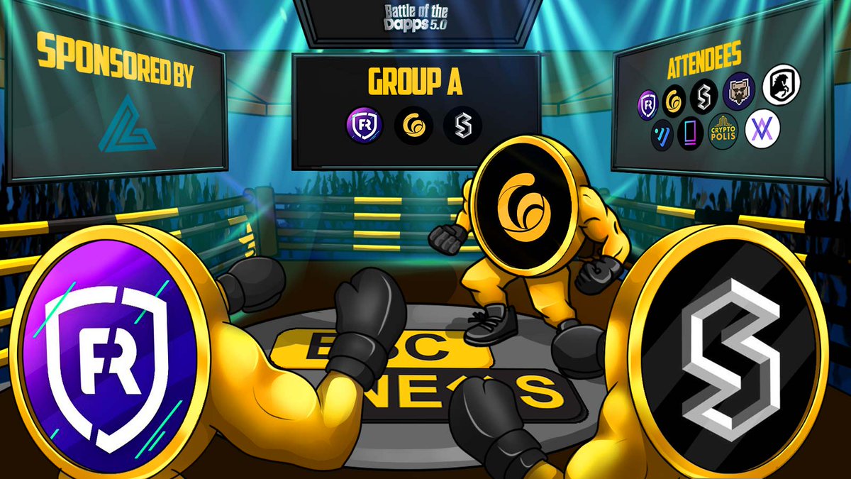 🥊 <a href="/realfevr/">RealFevr | GameFi Sports Moments</a>, <a href="/RACA_3/">RACA</a>, and <a href="/staderlabs/">Stader Labs</a> all look ready to set the ball rolling in Group A #BattleoftheDapps! - #sponsored by <a href="/LEND_finance/">LEND.finance | Testnet...$ETH $BASE $S $MONAD</a>.  Who wants it more? 🤔

🗓️ January 25, 7 PM UTC
🌐 x.com/BSCNews

#crypto #CryptoNews