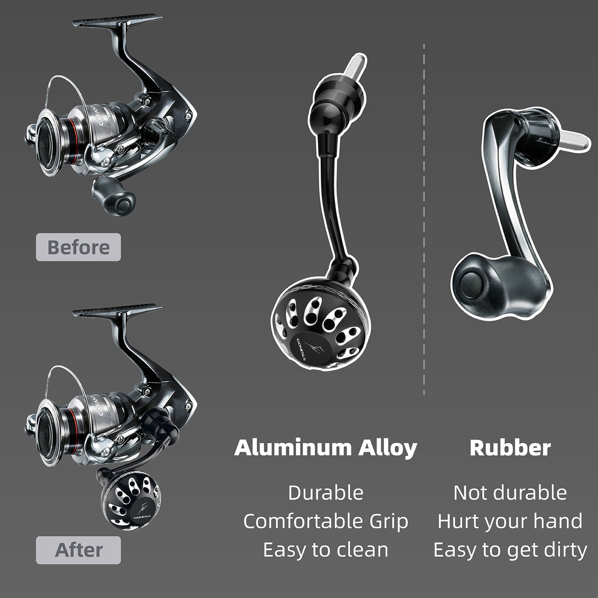 Gomexus_US's tweet photo. Available for Shimano Lock Type reels such as Sedona, Sienna, 16 Nasci, Sahara, etc.
It's Plug&amp;Play, more comfy and durable, and easy to clean!

#gomexus #shimanosienna #shimanocanata #shimanosedona #shimanonasci #jdmfishing #reelcustom https://t.co/VXM8fFysPo
