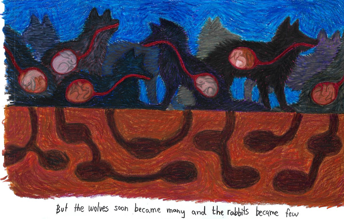 Ink_the_artist_'s tweet image. Rabbits 
(1/2)