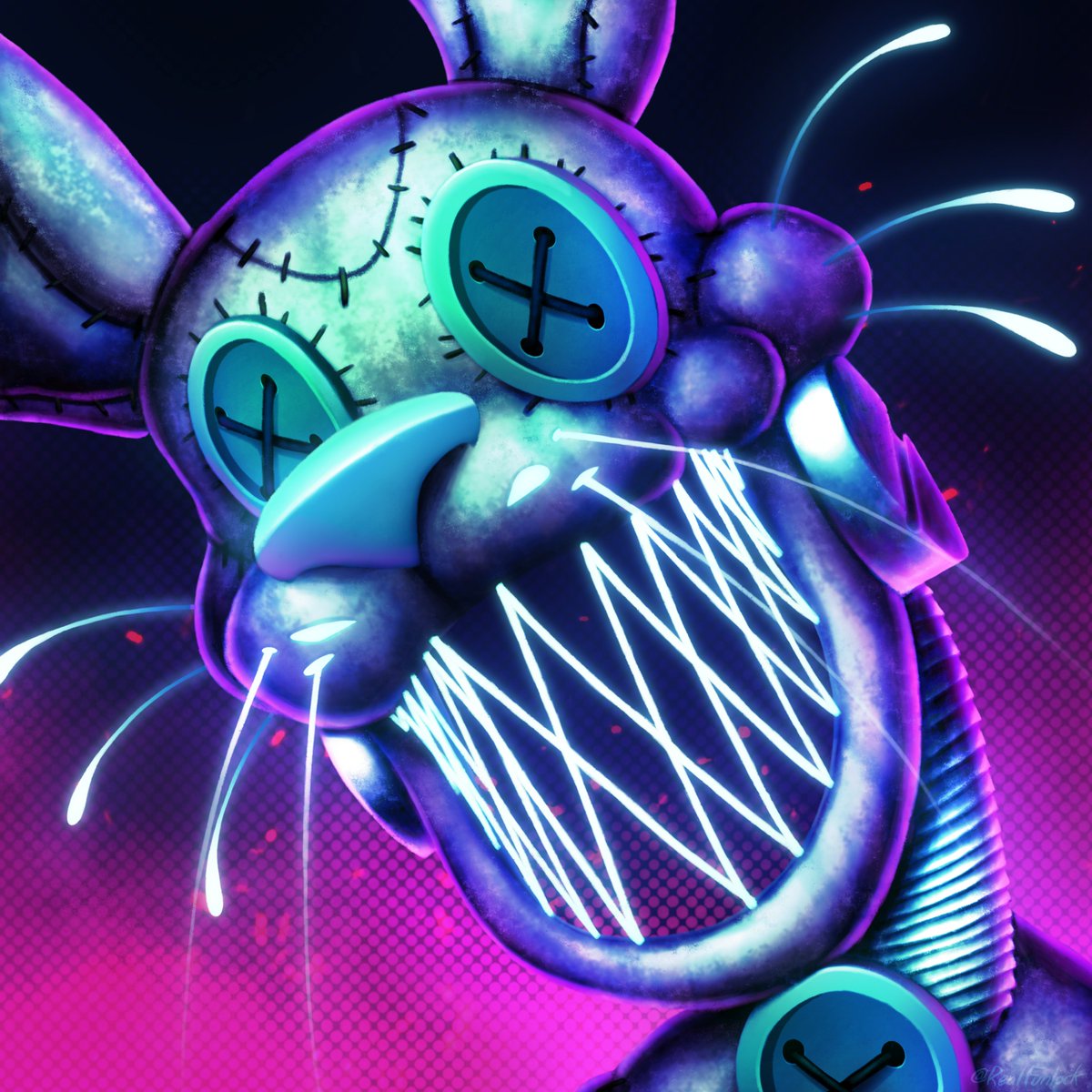 ‼️MAD RABBIT‼️ | Commission for @_s3nti_ 

#fnaf #fivenightsatfreddys #fnafoc #commission 

🡣🡣 Link to speedpaint below 🡣🡣