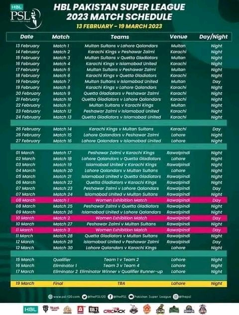 PSL schedule🇵🇰
#PSL2023 
#pslschedule 
#BPL2023 
#CricketKaKingBabarAzam