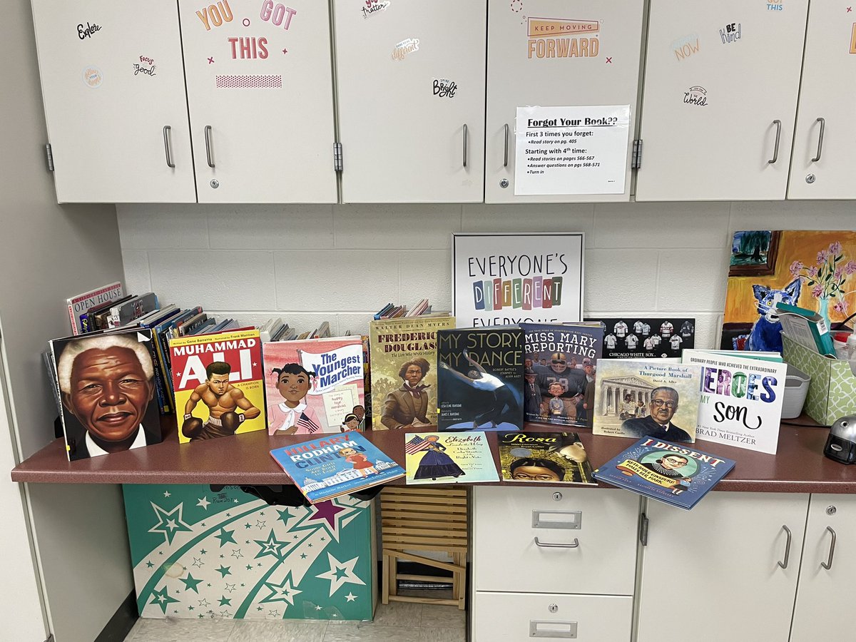 LJohnsonELA's tweet photo. Learning about changemakers through picture books in 7th grade #AIMES today. What qualities and characteristics do they have? Getting ready for our change maker research project! @FreedomD100 #d100inspires https://t.co/yMS9b5IzDv