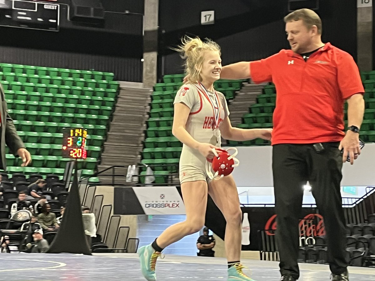 Congrats to HT’s Kathryn Grigsby for winning the state title at the Girls Wrestling State Championships today!