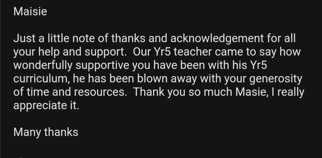 M_Stack20's tweet photo. Receiving an email like this on a Friday lunch time is the best reminder of how appreciated you are! It makes all of the long hours and crazy coding worth it 🧑🏼‍💻 https://t.co/qPnBgOc7vF
