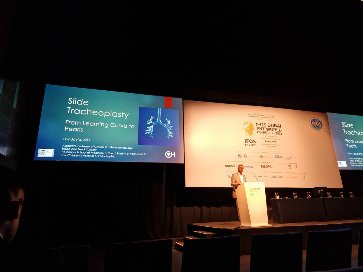 darthekb's tweet photo. Such an insightful talk by Dr. Luv Javia from @ChildrensPhila sharing his experience in Slide Tracheoplasty!
#AlwaysLearning #IFOS2023 @Ifos2023 #PaedENT #PedENT #ENTwitter https://t.co/s6FVxrpNfX