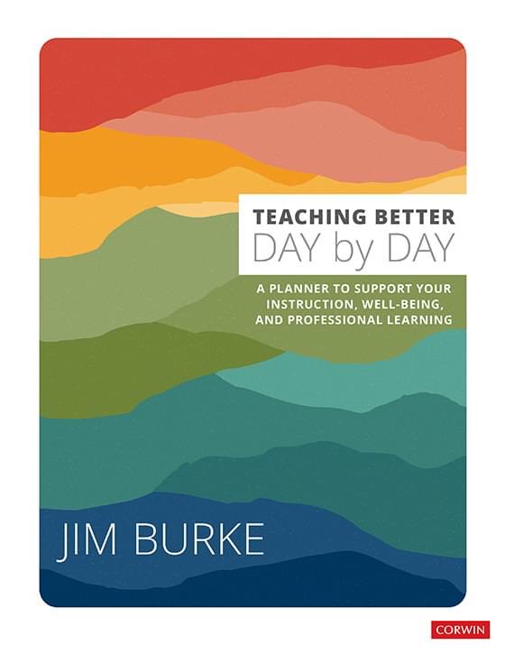 englishcomp's tweet photo. Working through the stages of final design proofs and proofreading proofs, but proof that my next book from @CorwinPress is making its way toward spring release is this beautiful cover of the book. It is much more than The Teacher’s Daybook was. Very excited about it! https://t.co/iInbWPwg1X