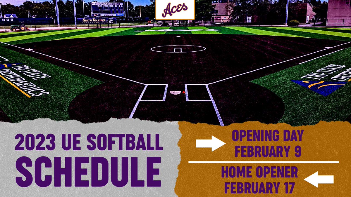 UEAthletics_SB's tweet photo. The 2⃣0⃣2⃣3⃣ schedule has been released!

➡️ Opening Day - February 9
➡️ Home opener - February 17

📅 https://t.co/YCcqH2nABG
📰 https://t.co/JQJlKY97Qu

🥎 #ForTheAces https://t.co/zpiBjWQFb0