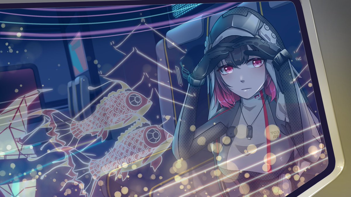 drhellchan's tweet photo. I was tempted to use a screenshot for the reflection, but drawing the lights only wasn't too difficult. It's definitely not because I couldn't get a good shot...
#ToFanmade #tofleur #TowerofFantasy https://t.co/JTDsieURGv