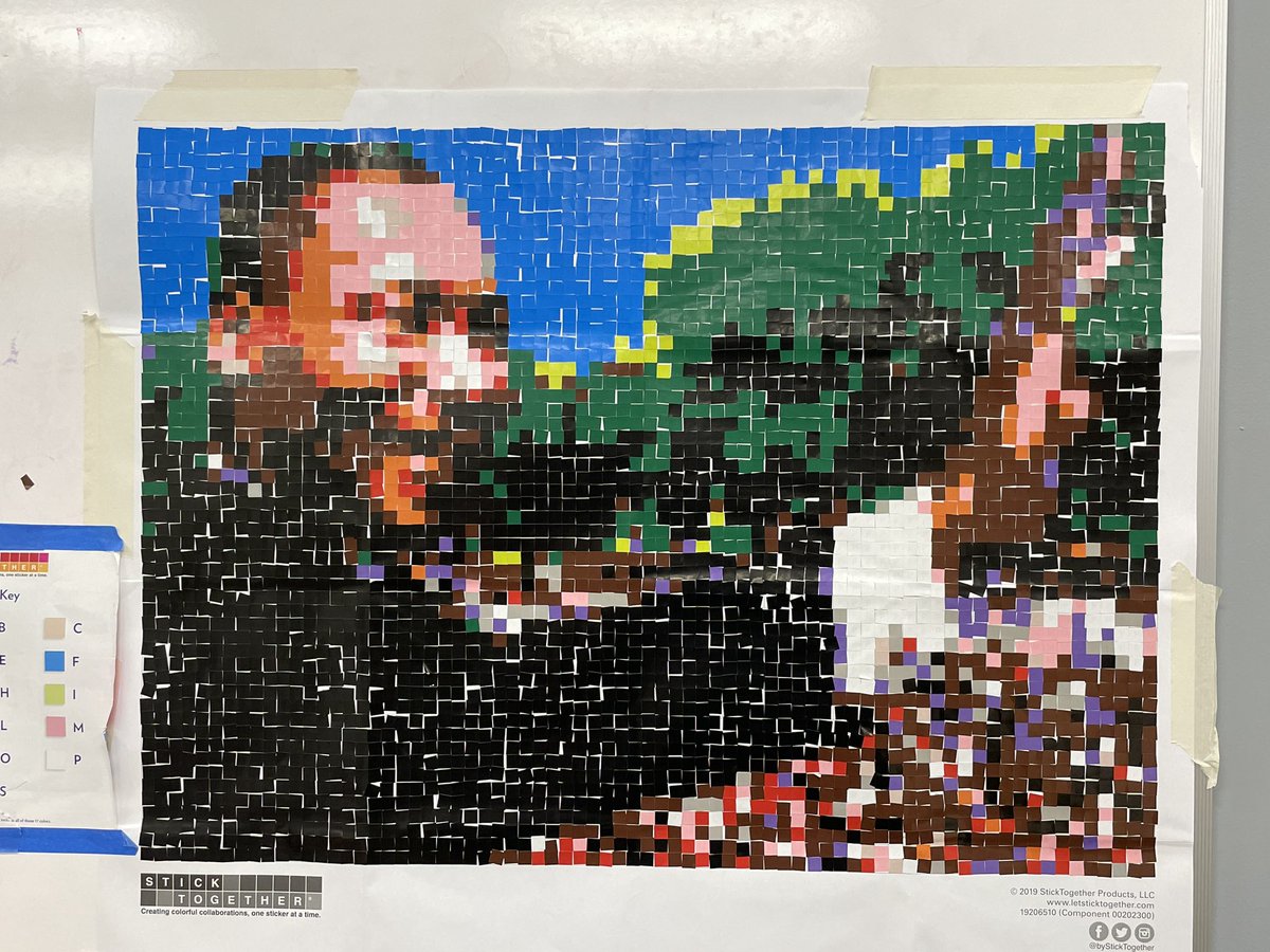 magistrazee's tweet image. We finished the @byStickTogether from #TRETC2023 conference Martin Luther King at my school thanks to students who love any opportunity to “stick together.”
