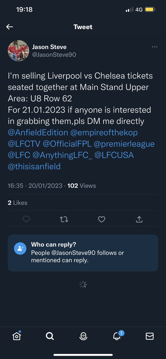 mccabe__'s tweet photo. This is the account. Everyone report it #LFC @LFC @AnfieldWatch @thisisanfield @empireofthekop https://t.co/1hYeqp6StR