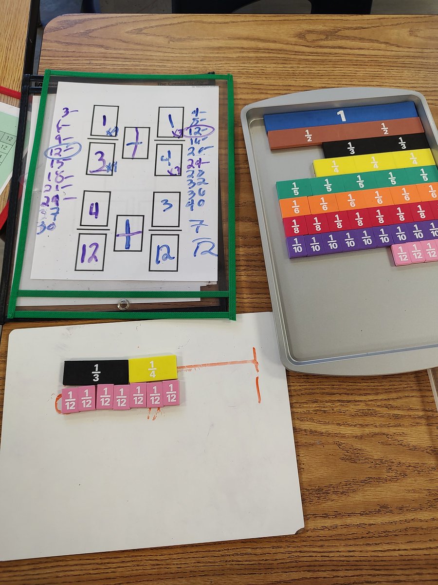 Awesome work today 5th grade! Adding and subtracting fractions. #risdlitandint #risdsoars #risdbelieves