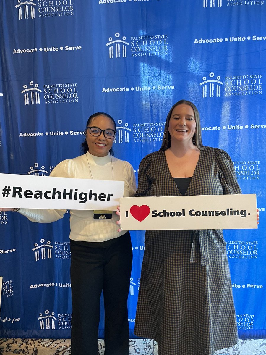 SCWS1's tweet image. The SCWS Counseling Team and members of our administration are in Hilton Head at the #PSSCA Conference. They are learning new skills to help support our students! Did you know that our Executive Director, Mrs. Dunbar and Principal, Mrs. Adams, are certified counselors too!