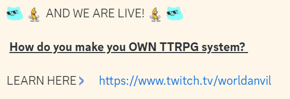 Live on the WorldAnvil discord/twitch. <a href="/Wizards_DnD/">Dungeons & Dragons</a> the community continues to migrate away from you. The time you have left is shrinking. Nix OGL 1.2 completely. #opendnd