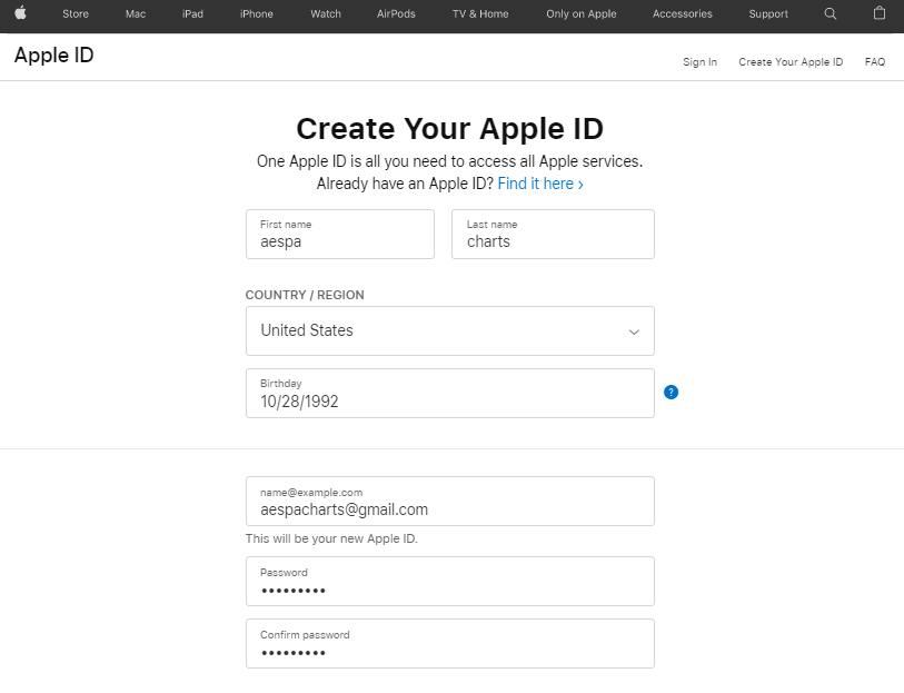 Usa aespa on twitter mys here s how you can make itunes accounts on