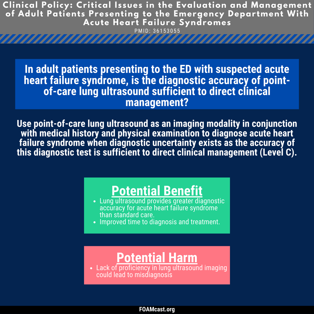 FOAMpodcast's tweet photo. New podcast on @ACEPNow clinical policy on acute heart failure with extra special emphasis on high-dose nitrates and more of a dive into the literature on that
Show notes/references: https://t.co/xSNPeI0UBg
Podcast: https://t.co/3kTiq5lTMU (&amp; spotify etc) https://t.co/DgE00ZEAWX