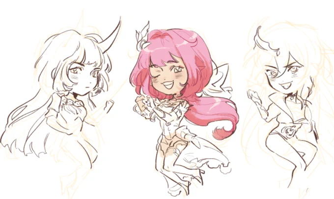 ive been also doing some honkai stickers................ 
