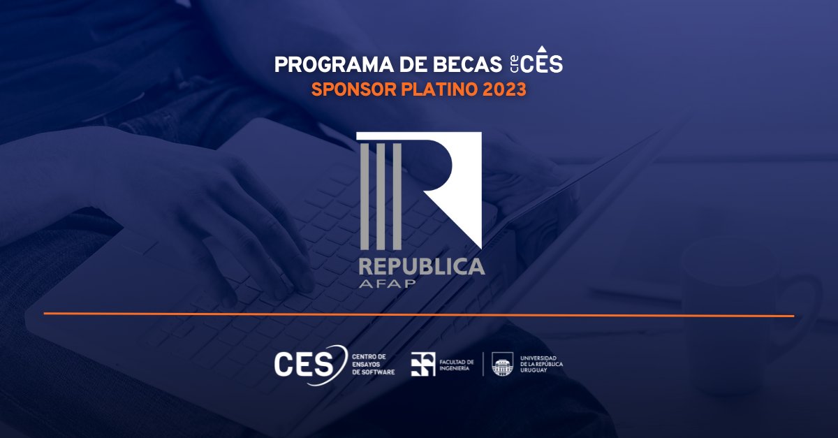ces_com_uy's tweet photo. Cerramos la semana saludando a @Republicafap, otro sponsor Platino de la #CarreraDeTesting que hace posibles las becas #creCES 2023.
▶️ Hasta el 5/2 podés postular para obtener entre el 50% y el 70% del diploma Tester de Software. Conocé + ingresando a https://t.co/GjcPHYDwAW https://t.co/uyldALrshd