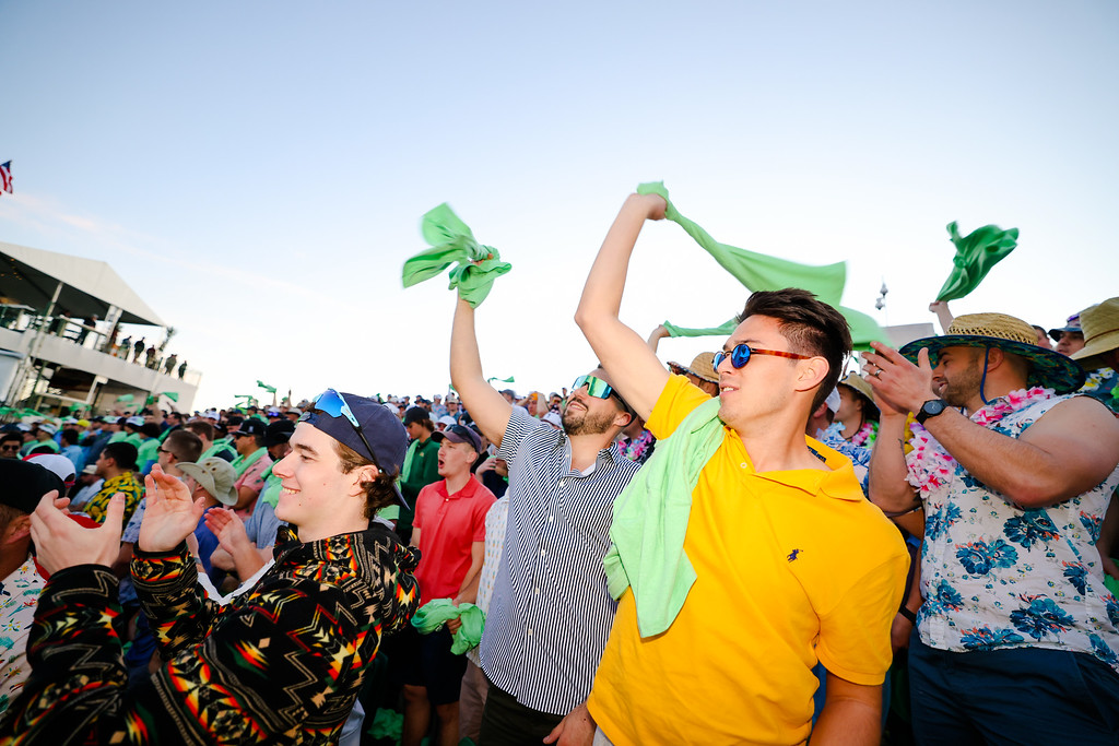 WMPhoenixOpen's tweet photo. Happy #FanFriday from the WM Phoenix Open! Who wants free tickets to #thepeoplesopen? Share this post and tag your squad and we’ll see who’s lucky! https://t.co/YJZ17BMTVM