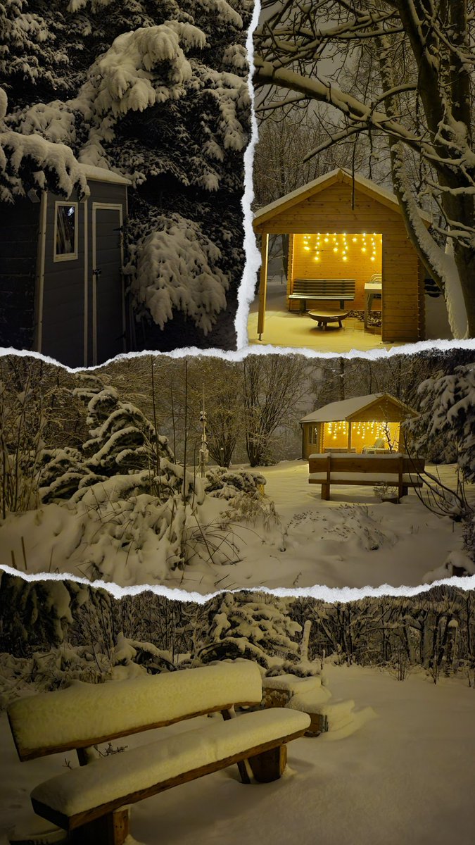 Gut 20 cm Neuschnee heute Nachmittag innerhalb weniger Stunden in der Rureifel an meiner Wetterstation in Hürtgenwald-Vossenack. Ein Wintermärchen. 

#Schnee #eifel #eifelwetter #wetter #WinterWonderland