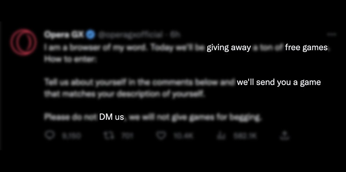 Opera GX tweet media