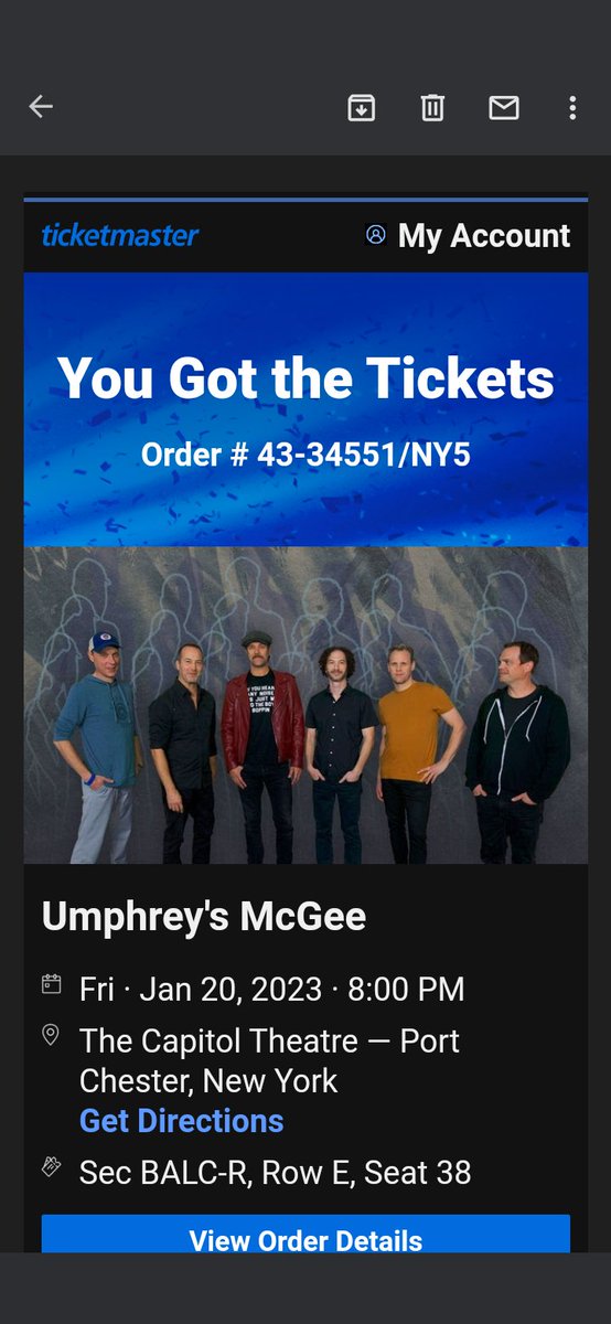 2ndShiftSucks's tweet photo. Sometimes you gotta say fuck it and go see the 🎂 show last minute #secondshiftsucks before work on a Friday @capitoltheatre 👍😎🎶 https://t.co/U1tqjid3Zs