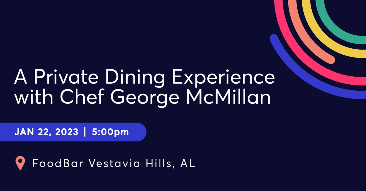 Don't forget to register to save your spot for our private dining experience with Chef George McMillan this Sunday, January 22. Join your fellow #EO members for a five-course dinner with wine pairing and specialty cocktails.

Registration: bit.ly/31MluKD