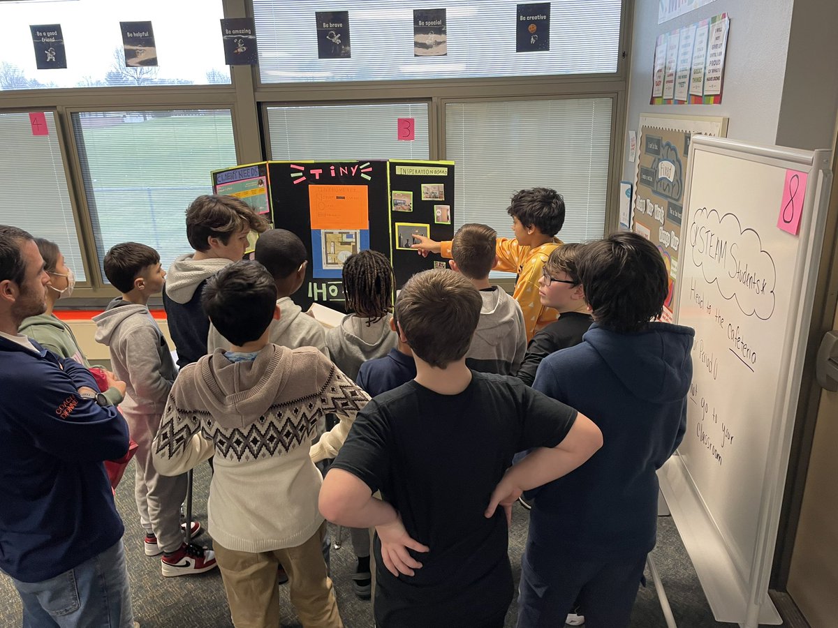STEAMTeamMRM (@steamteammrm) on Twitter photo So glad that MRM 6th grade science students were able to see our projects. We even had a "6th grade choice" award for the designs they voted as their favorites.
Maybe some future #STEAM team students in there? 🤔
<a href="/MRM6thMartin/">Mrs. Martin</a> <a href="/MHWhiteMRM/">Maura H. White</a> <a href="/LCSDOfficial/">Liverpool CSD Official - New York State</a> So glad that MRM 6th grade science students were able to see our projects. We even had a "6th grade choice" award for the designs they voted as their favorites.
Maybe some future #STEAM team students in there? 🤔
<a href="/MRM6thMartin/">Mrs. Martin</a> <a href="/MHWhiteMRM/">Maura H. White</a> <a href="/LCSDOfficial/">Liverpool CSD Official - New York State</a>