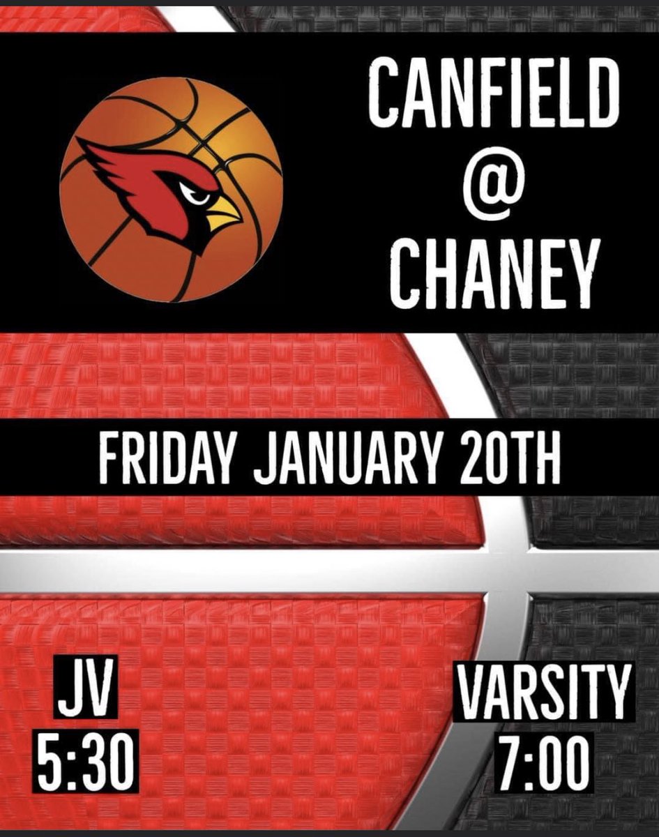 ITS GAMEDAY ‼️
January 20,
vs. Chaney
JV: @ 5:30
Varsity: @ 7:00
📍Chaney High School 📍