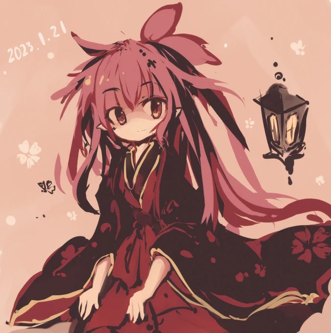 うちのこ描いてた 