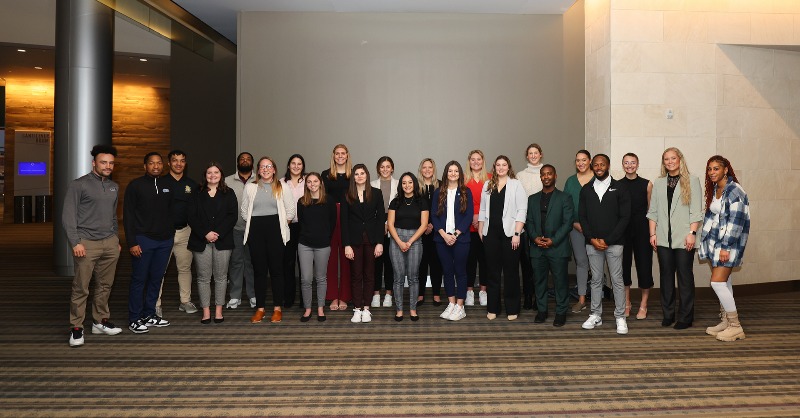 NCAA's tweet photo. Read how the NCAA Ethnic Minorities and Women’s Internship Grant is creating opportunities, progress in college athletics ⤵️