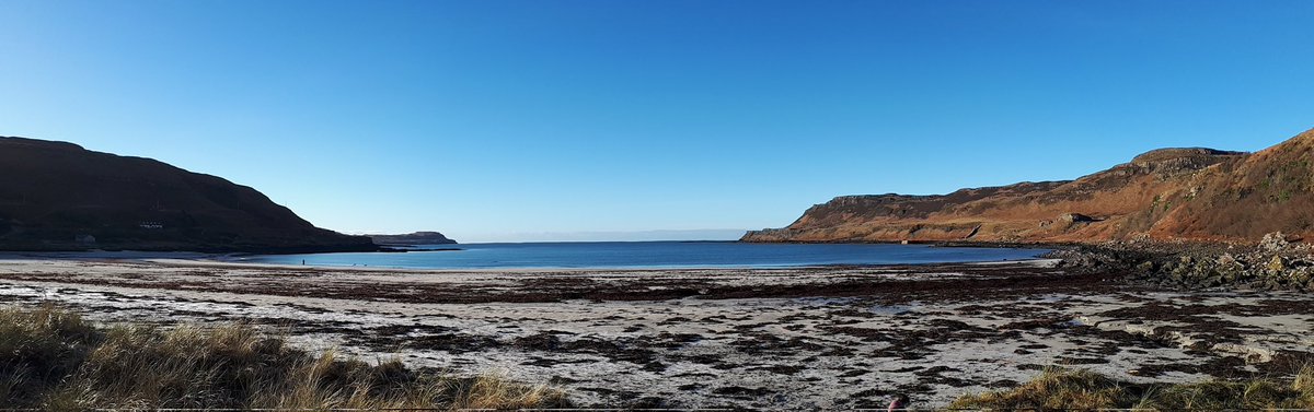 Crisp cold winters morning at Calgary Beach today looking great under clear blue skies #mull #argyll #scotland