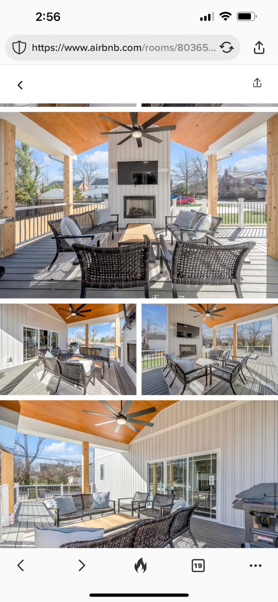 Aldigity's tweet image. This looks like a very cool space. 

Don’t think you have a great pic of the entire deck / porch that shows off the hot tub.

A drone shot of the deck from like 10 feet up hot tub side would do the trick.

Then move a few outdoor pics forward in your listing