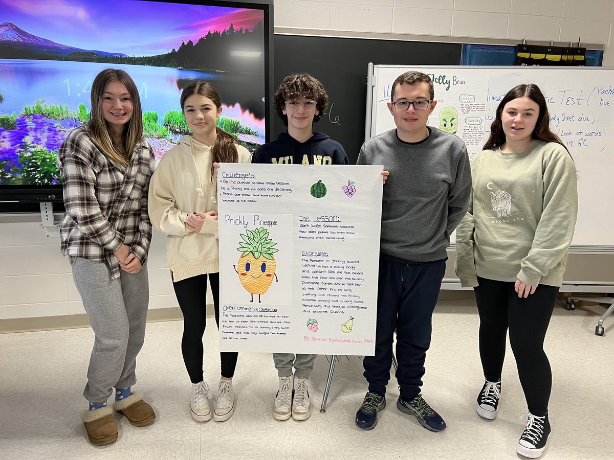 hmethven16's tweet photo. @IamJoryJohn Hi Jory! My Children’s Lit class created your next few characters! We love your books and hope you enjoy our newest members of The Food Group! https://t.co/NQXTPV1sys