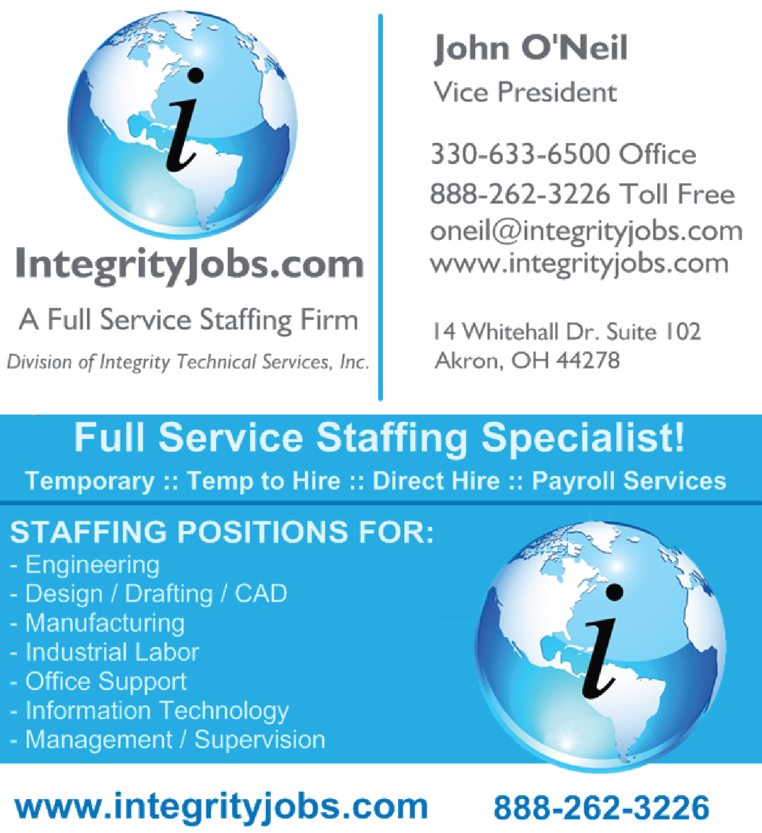 FRIDAY JOBS REPORT - JANUARY 20, 2023
View 300+ Career Opportunities at integrityjobs.com - Toll Free USA: (888)-262-3226
Forward Resumes to: resumes@integrityjobs.com

#Costestimator #manufacturing #cncprogrammer #cncmachine #robotics #automatedrobots