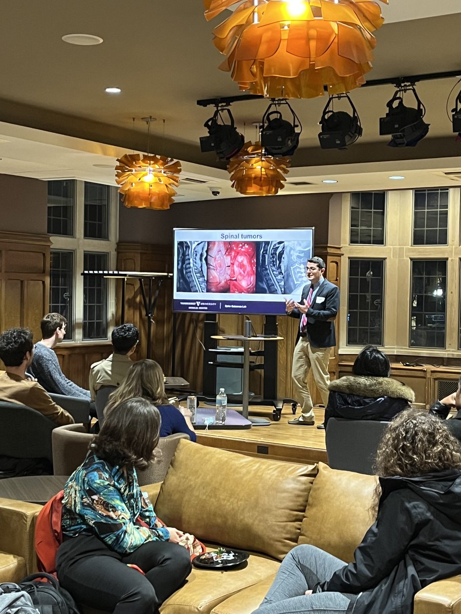 The 5th event in our “Speak Easy” series yesterday was a big success. We had about 40 participants. Thanks to our speaker, Dr Chanbour @HaniChanbour from @VUMC_Spine_Lab @VUMC_Neurosurg, whose mentor is Dr Zuckerman @ScottZuck. Thanks to co-chairs, Drs Schalich and Wan @zhiyuwan.