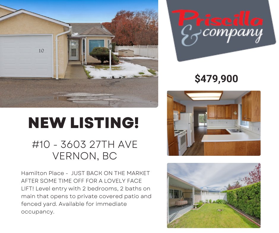 Hamilton Place - Within blocks of Main Street services and shopping! No need for the car! Level entry with 2 beds &amp; 2 baths on main, private covered patio &amp; fenced yard. New vinyl plank floors, new kitchen counters, newer furnace and hot water.