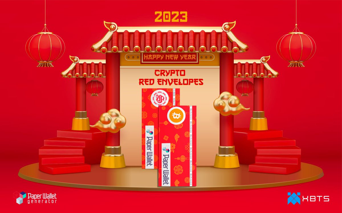 🧧Crypto Red Envelopes! Gift crypto for the Lunar New Year! 
Celebrate the Lunar New Year by sending crypto red envelopes to your family and friends - even if they don't have a wallet.
Learn More hive.blog/cryptocurrency…

#chinesenewyear #paperwallet #crypto #redenvelope #xbtsdex