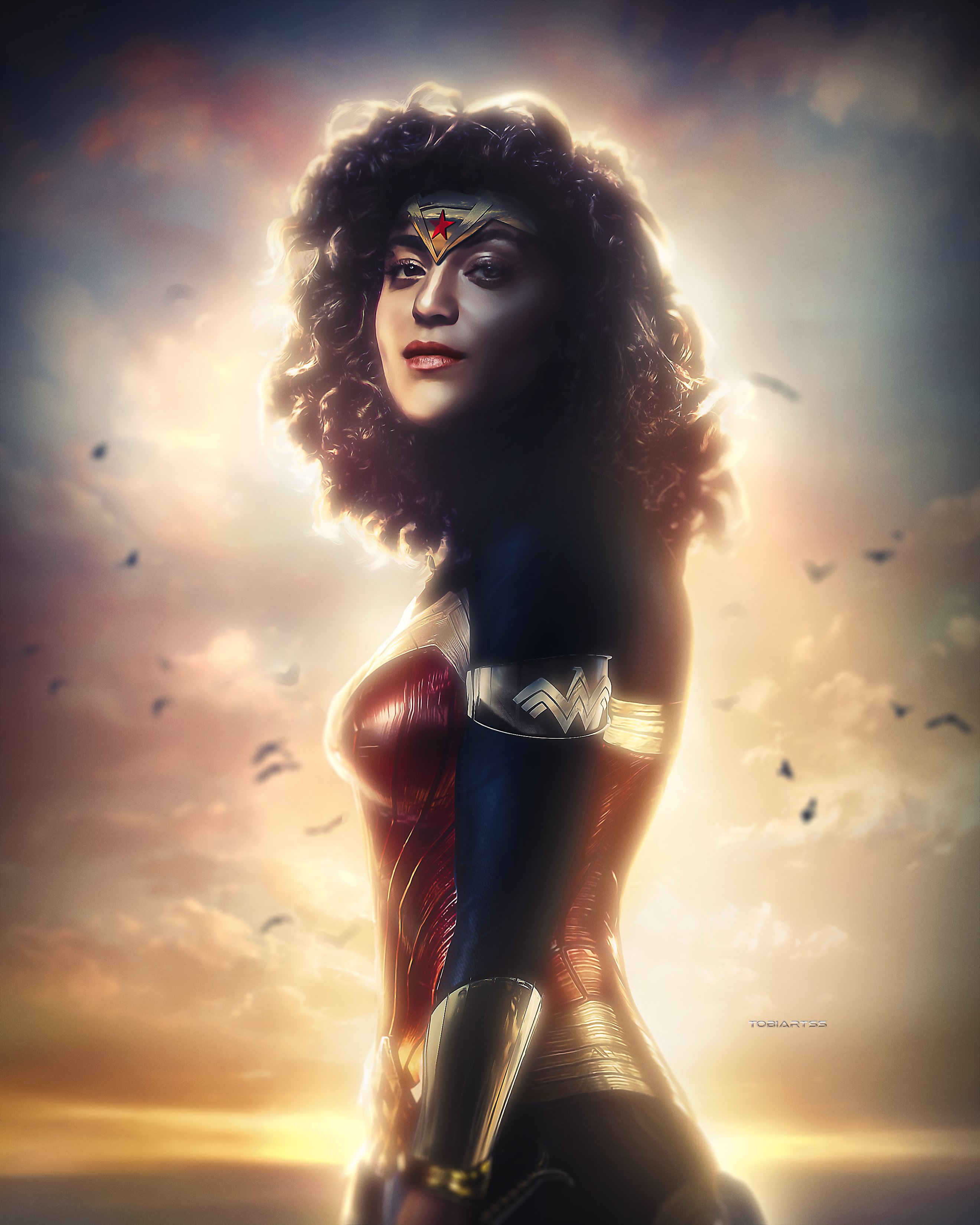 Tobi's Art on Twitter: "May Calamawy as Wonder Woman. What do you think? I personally think it's an interesting Fancast, for the off chance that Gal is no longer playing WW again.