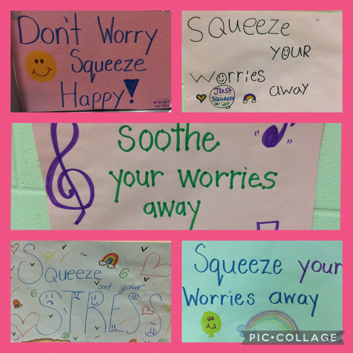 hnojces's tweet photo. Our #healthactionteam #HAT working hard on our new whole school strategies to help us be #calm, deal with #anxiety and #stress.  Great work to all our team on their posters and #medialiteracy awareness.  Stay tuned to see our Ss in action! @HWCDSB @JulieAngiolillo https://t.co/7x1S02tRIe