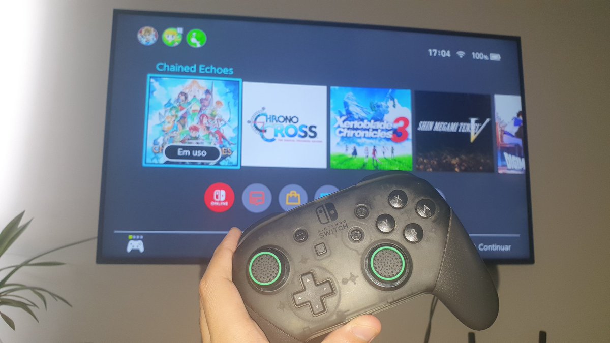 Waynesep1's tweet image. Uma coisa tem que ser dita sobre esse Pro Controller do Switch, além de um controle muito bom de usar tem uma bateria extraordinária!

Dias jogando frequentemente e a bateria ainda cheia! 😲

(E sim, meu Switch só tem JRPGs kkkkkkkk)

#NintendoSwitch #ProController