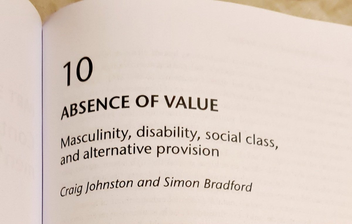 The excellent looking (#Men &amp; #welfare) book arrived today... Great to see our chapter in print... the intersections of #masculinity #workingclass &amp; #Disability in #alternativeprovision. Book launch on Weds 22nd March, 1-2pm. Get your copy 👇 routledge.com/Men-and-Welfar…