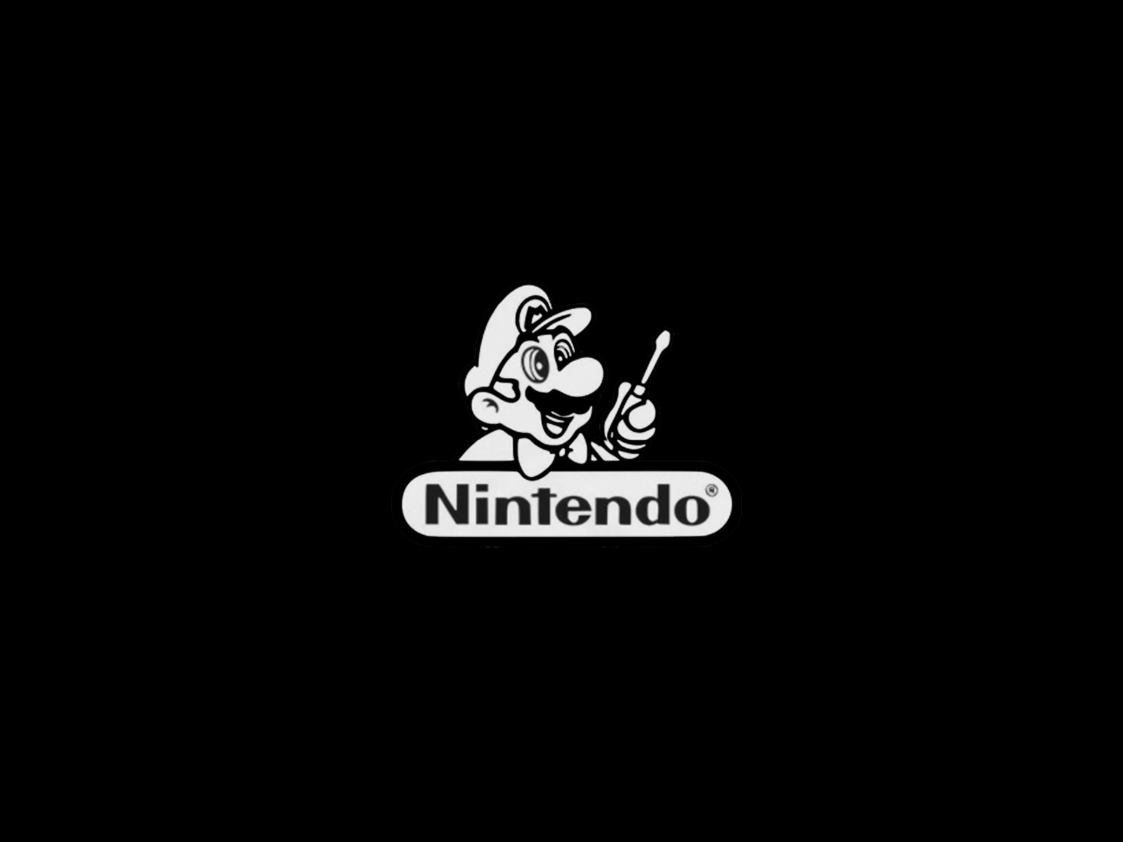 nintendo logo black